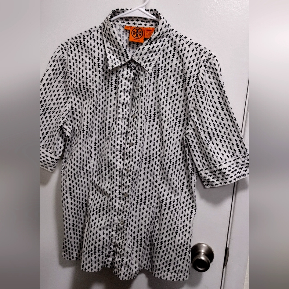 Tory Burch Black and White Blouse